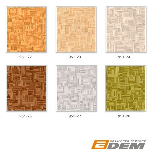 Edem 951 27 Papier Peint Intissé Haut DE Gamme Effet Mosaïque Bambou