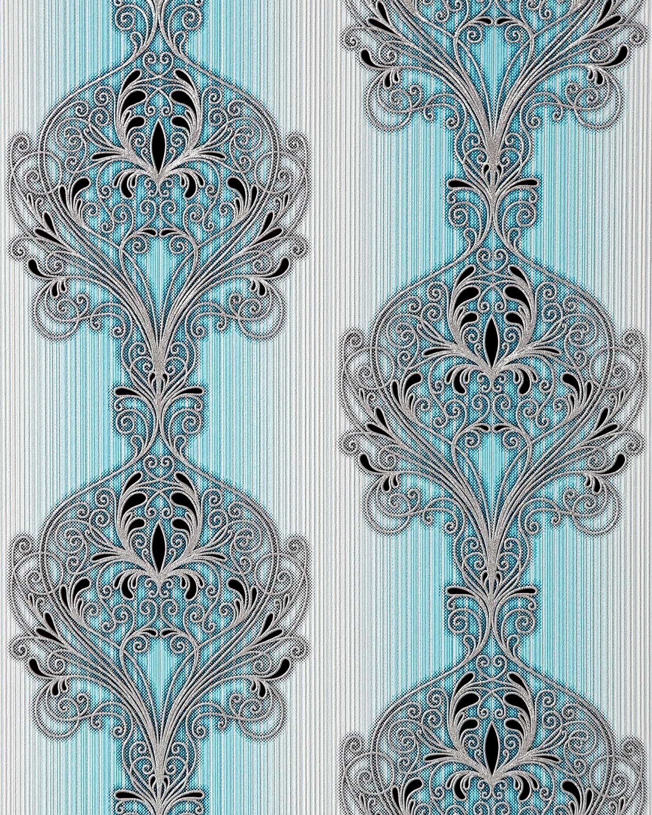 Luz azul papel pintado del damasco Luz azul papel pintado del damasco