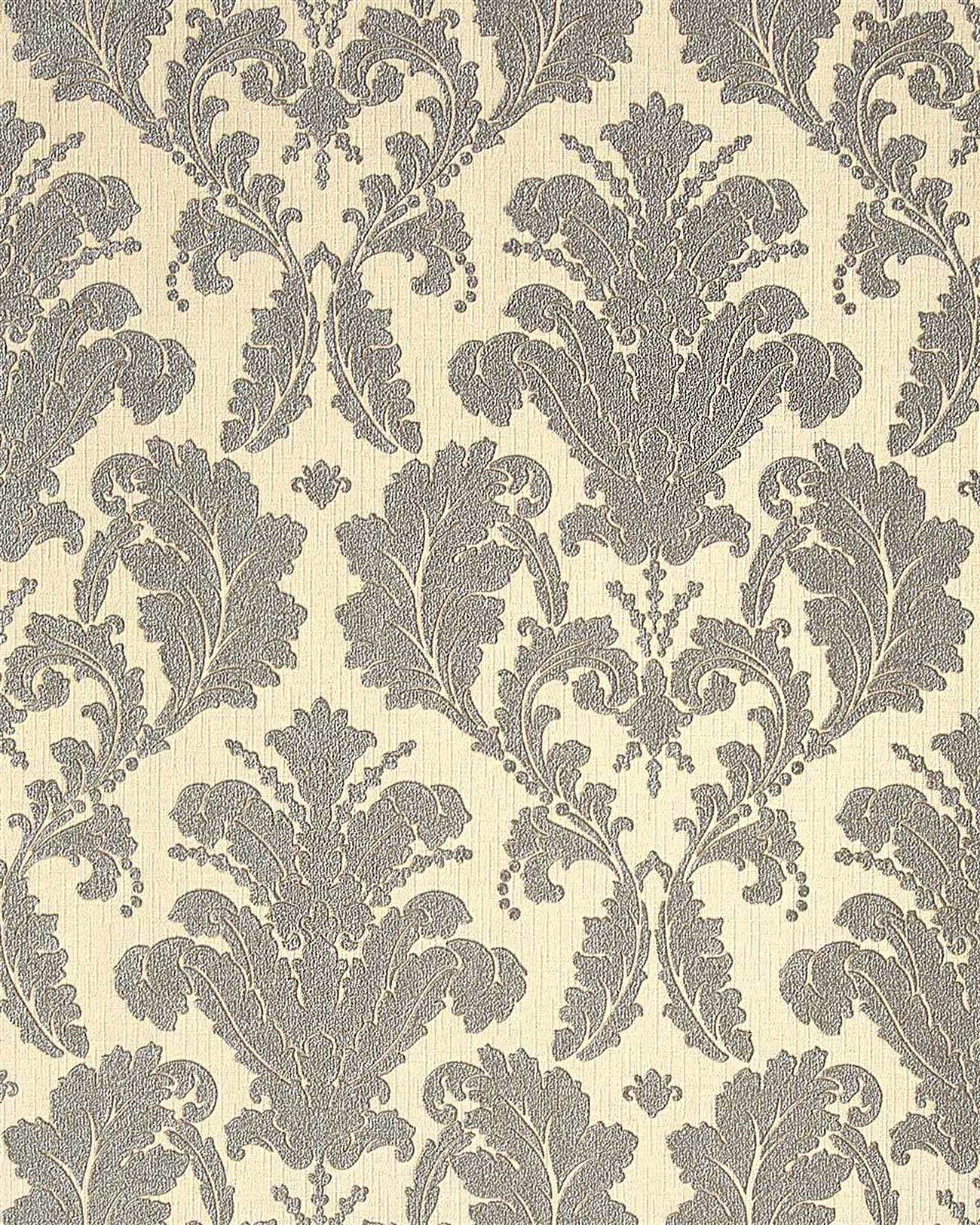 EDEM 752 34 Papier peint neo baroque crème blanc opal