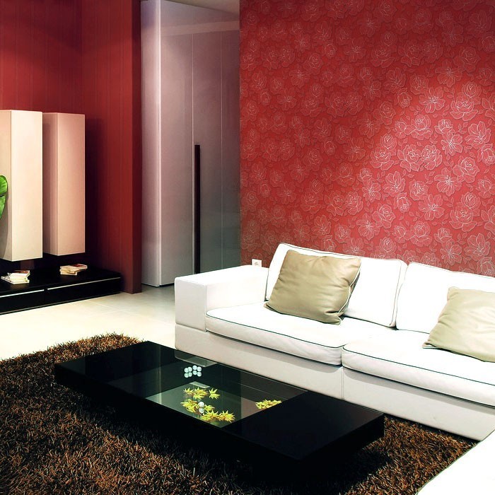 Wohnzimmer tapete ideen rot – elvenbride.com