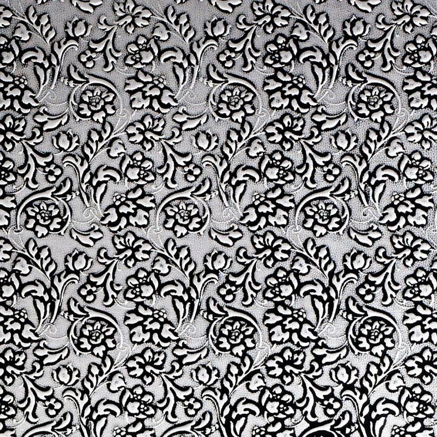 Selbstklebende Tapete Barock : Barock Blumen selbstklebende Tapete Belag schwarz silber matt 2,60 Selbstklebende Tapete Barock : Barock Blumen selbstklebende Tapete Belag schwarz silber matt 2,60