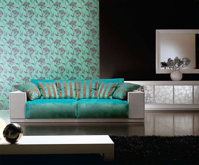 Tapeten schlafzimmer grün: tapeten und andere wohnaccessoires von ...
