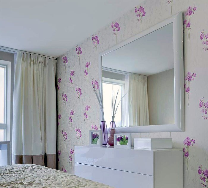 Abwaschbare Tapeten Von Rasch : Lilac and Light Blue Floral Pattern Abwaschbare Tapeten Von Rasch : Lilac and Light Blue Floral Pattern
