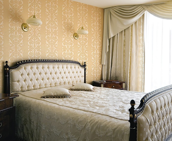 Exklusive Wohnzimmer Tapeten : EDEM 829-22 Barock Streifen Tapete Damask-Muster safran-gelb gold 70 Exklusive Wohnzimmer Tapeten : EDEM 829-22 Barock Streifen Tapete Damask-Muster safran-gelb gold 70