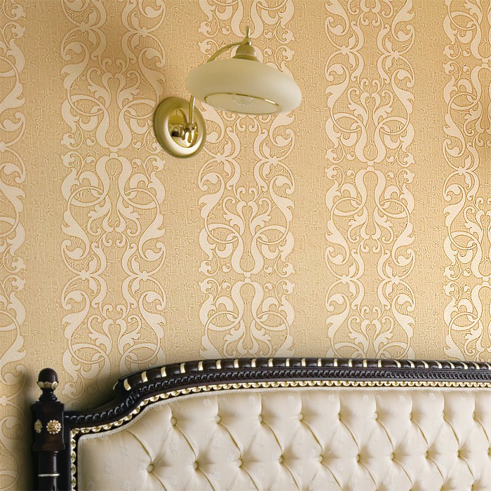 Edem 829 28 barock streifen tapete damask muster grün beige hell ...