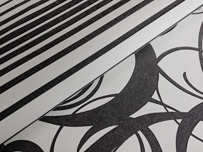 Gestreifte Tapeten Schwarz Wei? : Black and White Curved Line Pattern Gestreifte Tapeten Schwarz Wei? : Black and White Curved Line Pattern