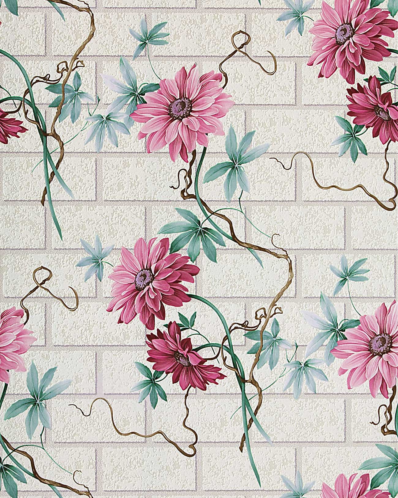 wohnzimmer accessoires bringen leben ins zimmer:Turquoise and Pink Flower Wall Paper wohnzimmer accessoires bringen leben ins zimmer:Turquoise and Pink Flower Wall Paper